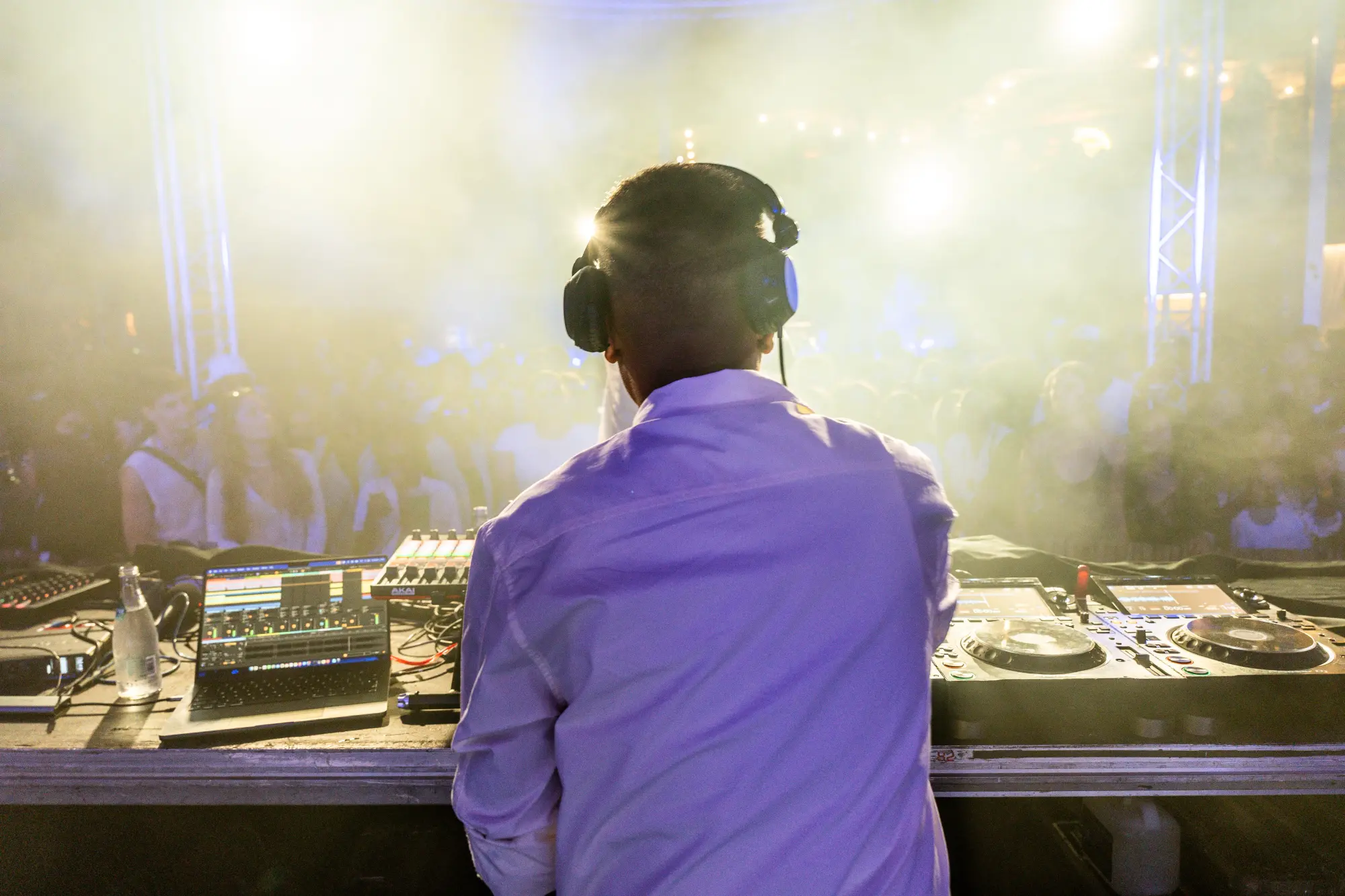 Solitude — behind the decks facing the crowd