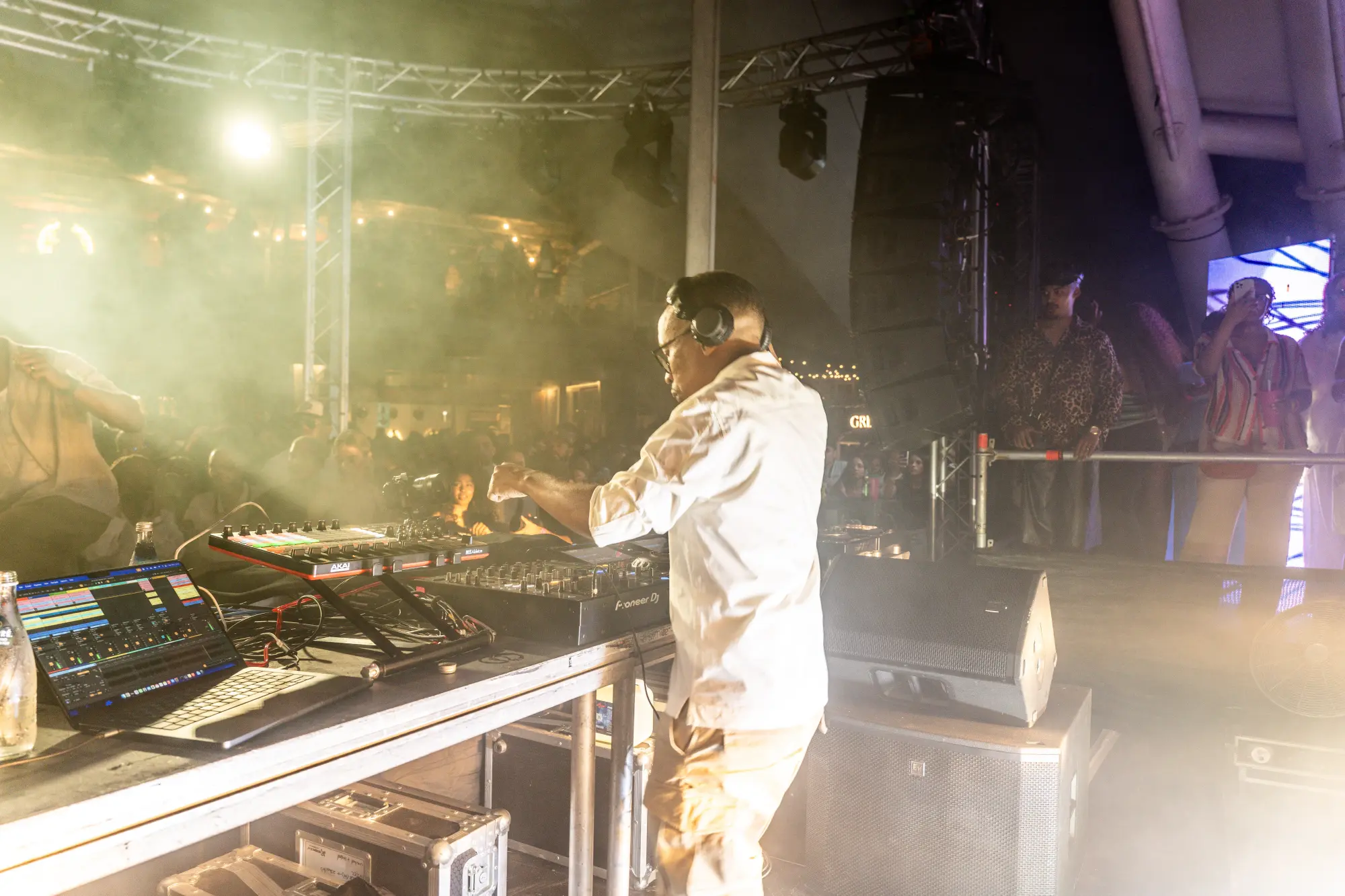Glow — side stage with golden haze